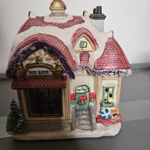 Victoria Falls Porcelain Lighted House Toy Shop Collector Needs‎ Cord